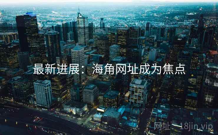 最新进展：海角网址成为焦点