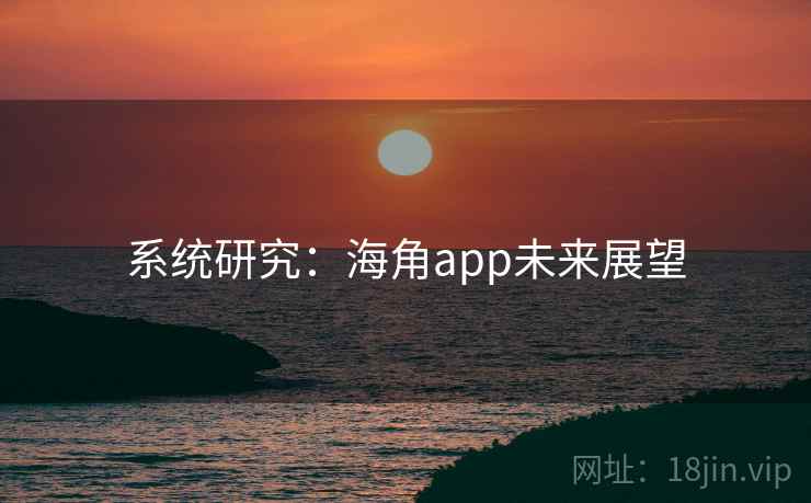 系统研究：海角app未来展望