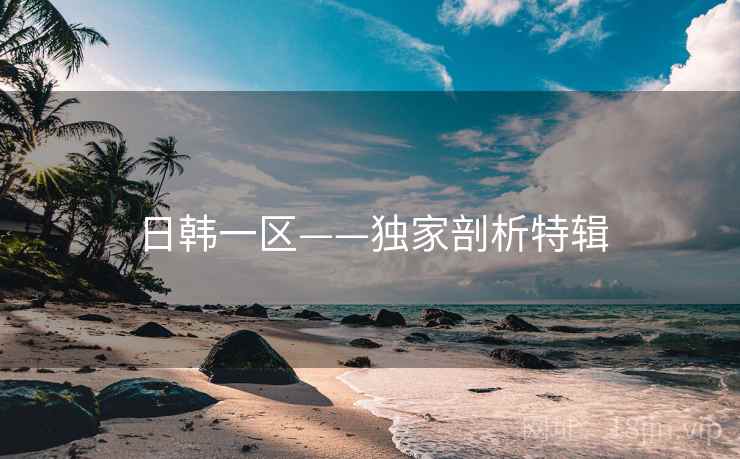 日韩一区——独家剖析特辑