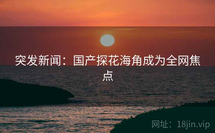 突发新闻:国产探花海角成为全网焦点