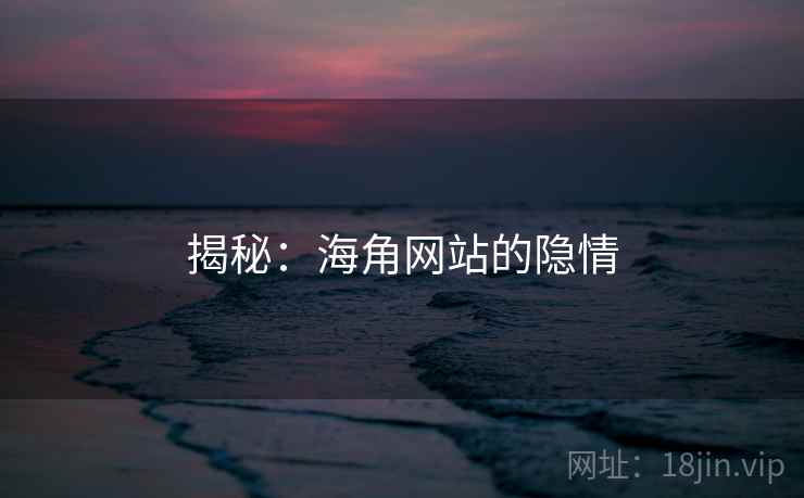 揭秘:海角网站的隐情