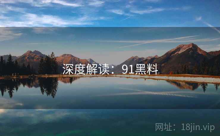 深度解读：91黑料